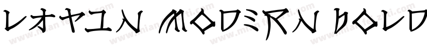 Latin modern bold字体转换